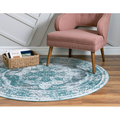 Tapis turquoise style oriental Brandt
