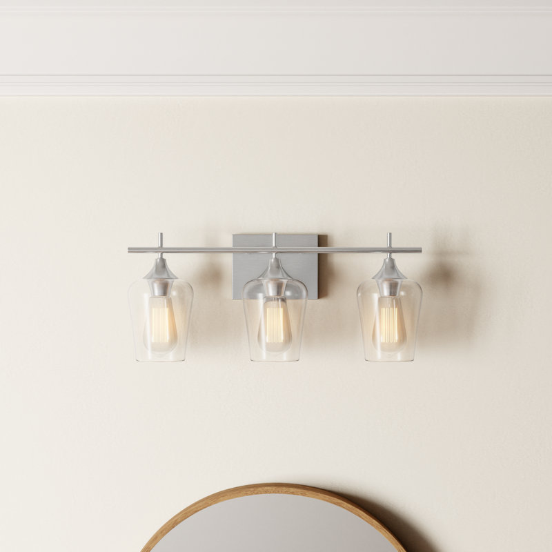 Breena Dimmable Vanity Light in Satin Nickel, Satin Nickel