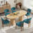 Oval Double Pedestal Kitchen Table Sets-285534582-285534580-291553871