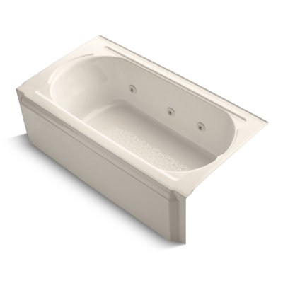 Baignoire à balnéo en fonte Mémoires 60 po x 33,75 po avec chauffe-eau