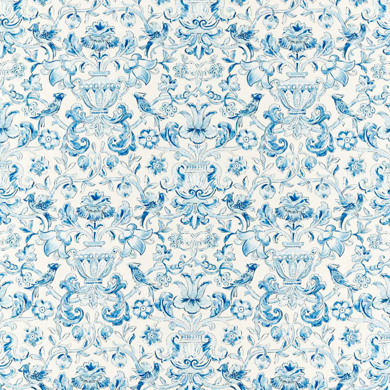 Pompadour Fabric, Indigo
