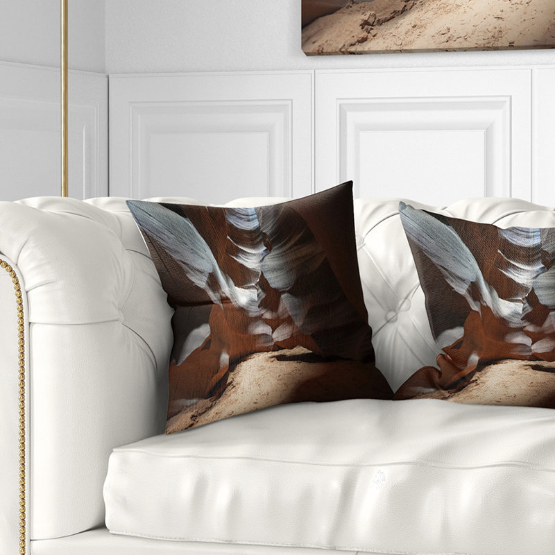 Coussin Antelope Canyon, 16 po x 1 po, Coussin décoratif