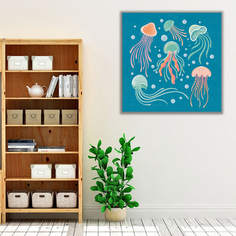 Under the Sea IV - reproduction d'art sur toile, H 20 po x l 20 po