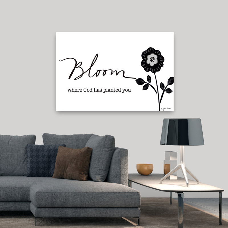 Art floral contemporain Bloom, H 48 po x l 32 po