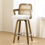 Tabouret de bar et tabouret de bar 26,77 po avec accoudoirs-2129382408-2133399063