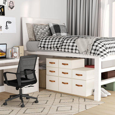 Organisateur de tiroirs de rangement en tissu empilable - Bacs de garde-robe pliables avec poignées pour sous-vêtements