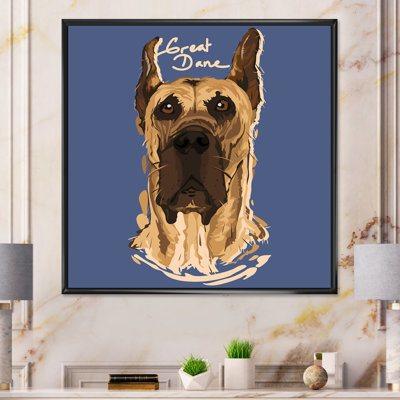 " Cartoon Great Dane "