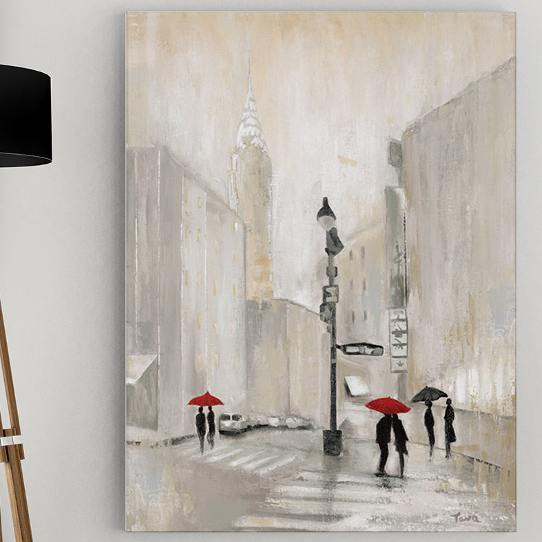 « new york shadows » par julie brignola-tava, reproduction d’art sur toile tendue, H 24 po x l 32 po x P 1,5 po