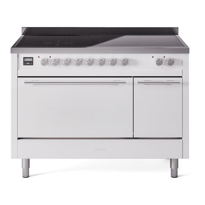 Cuisinière à induction ILVE Professional Plus II Series 48 po avec 6 éléments à induction (porte pleine)