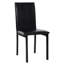 Ensemble de 4 chaises avec cadre en métal et siège en similicuir