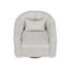 Fauteuil d'appoint pivotant Vira, tissu, dossier capitonné-103215123