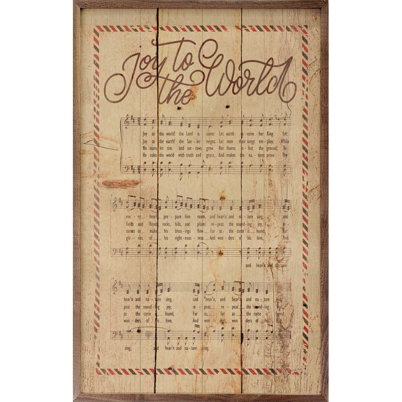 Joy To The World, partition, H 8 po x l 5 po