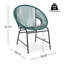 Ensemble de 2 chaises d'extérieur NUSA