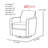 Ballina Polyester Swivel Armchair-1250827772