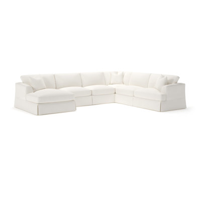 Lucia 5 - Piece Slipcovered Sectional