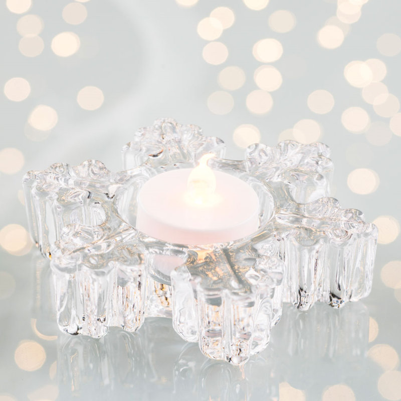 Crystal Tabletop Votive Holder with Candle Included