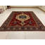 Tapis de style tribal rétro fait à la main 9 x 11 Anatolian