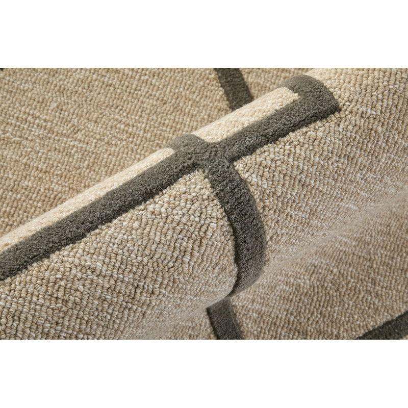 Kimball Transitional Trellis & Lattice Ivory Area Rug, Rectangle 3'6" x 5'6"