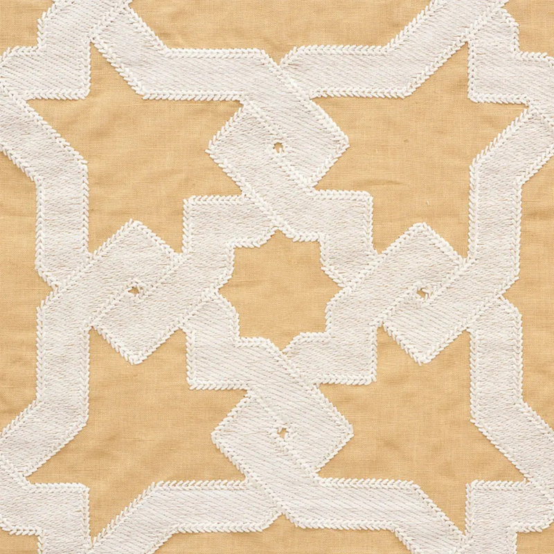 Tissu de broderie Cordoba, Ocre
