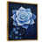 Toile avec cadre flottant or