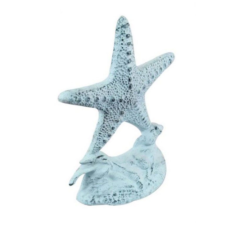 Starfish Iron Weighted Floor Stop, Dark Blue