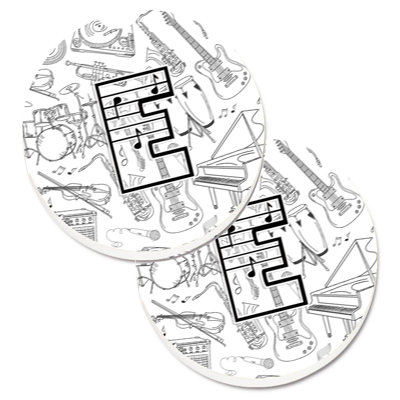 Sous-verre musical letter note