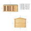 Mercia 17ft x 10ft Home Office Studio With Side Shed (28mm)