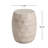 Outdoor/Indoor Lightweight Concrete Side Table,Travertine Finish