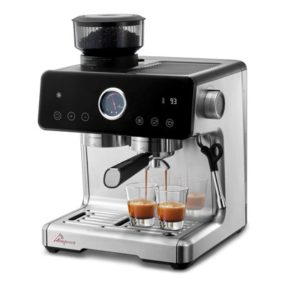 Espresso Machine Semi-Automatic Coffee Maker with Grinder Auto Dosing Tamper