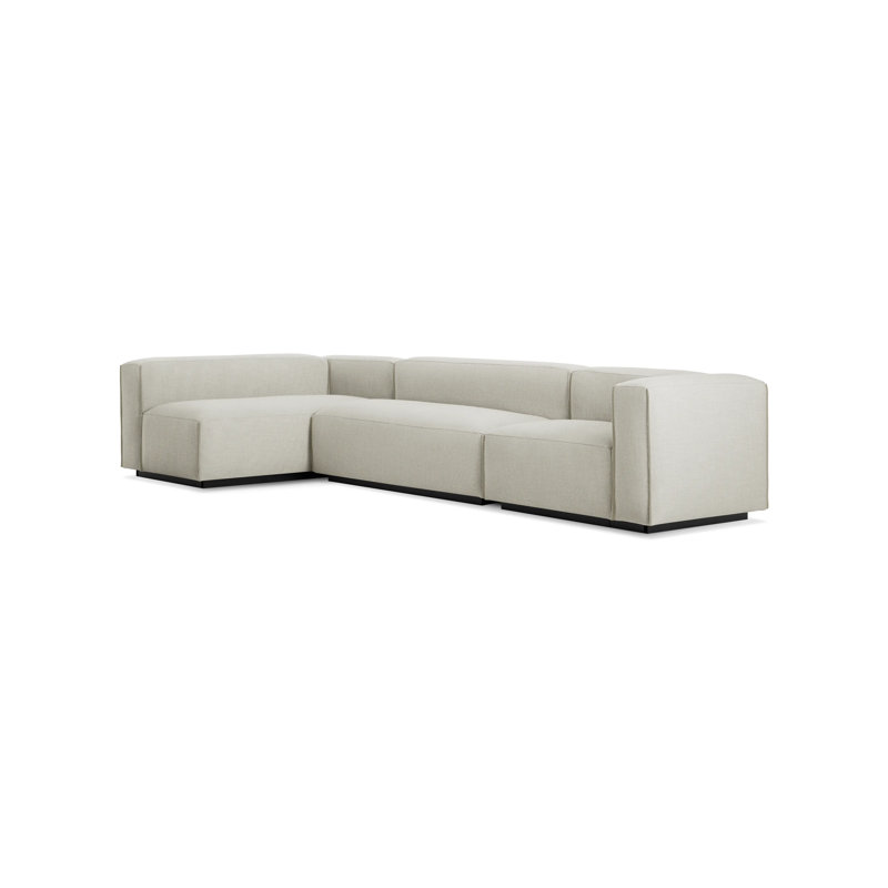 Cleon Modular Sectional, Maharam Mode in Clavicle 100% Polyester, Left Hand Facing