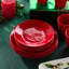 Ensemble de 4 assiettes à dessert Berry Red Christmas