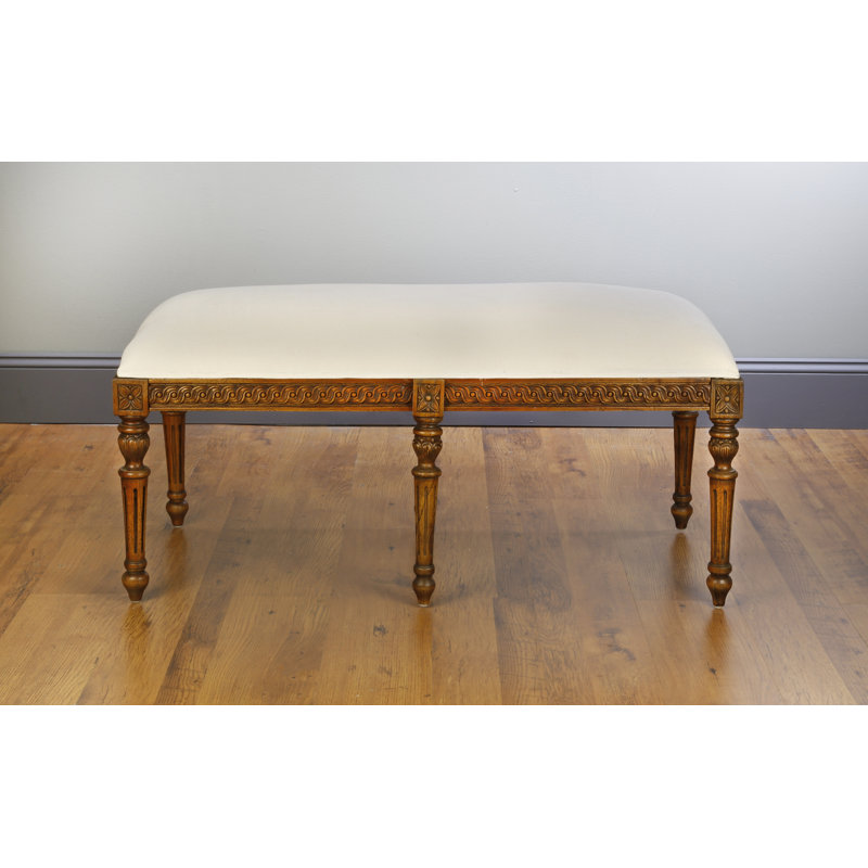 Upholstered Bench, Walnut