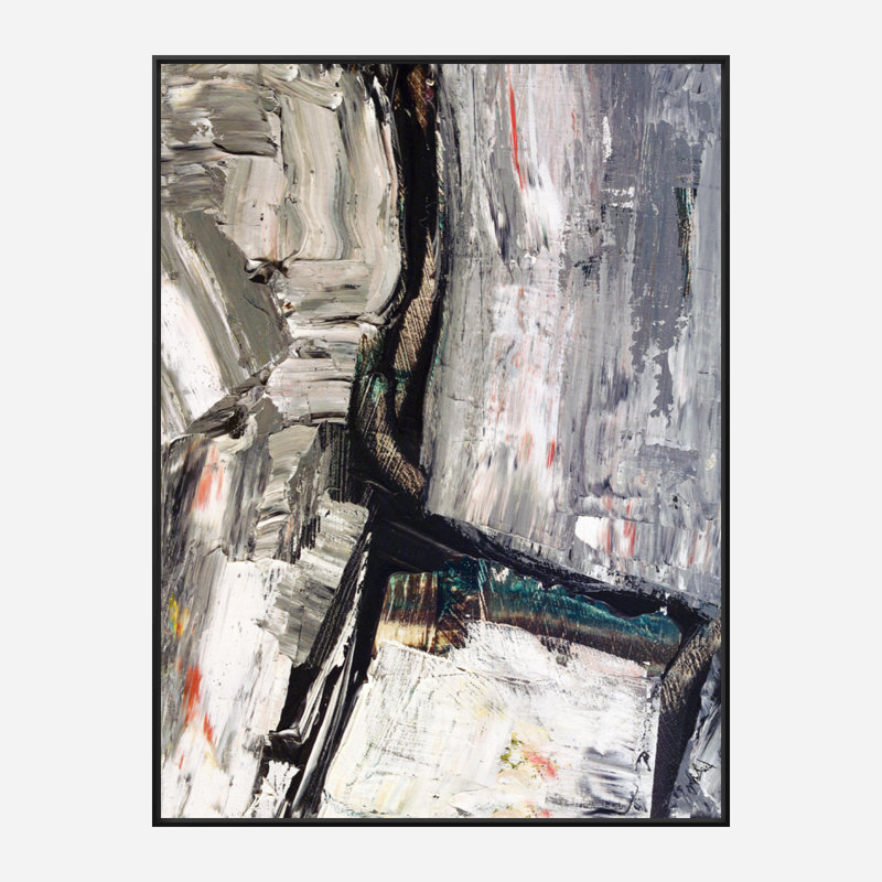 Achair Print by John Beard, Black Framed Canvas, 25.5" H x 21.5" W x 1.75" D