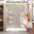 67"-72" W x 72" H Single Sliding Frameless Shower Door with 1/4" (6mm) Nano Coating Clear Tempered Glass-122909556