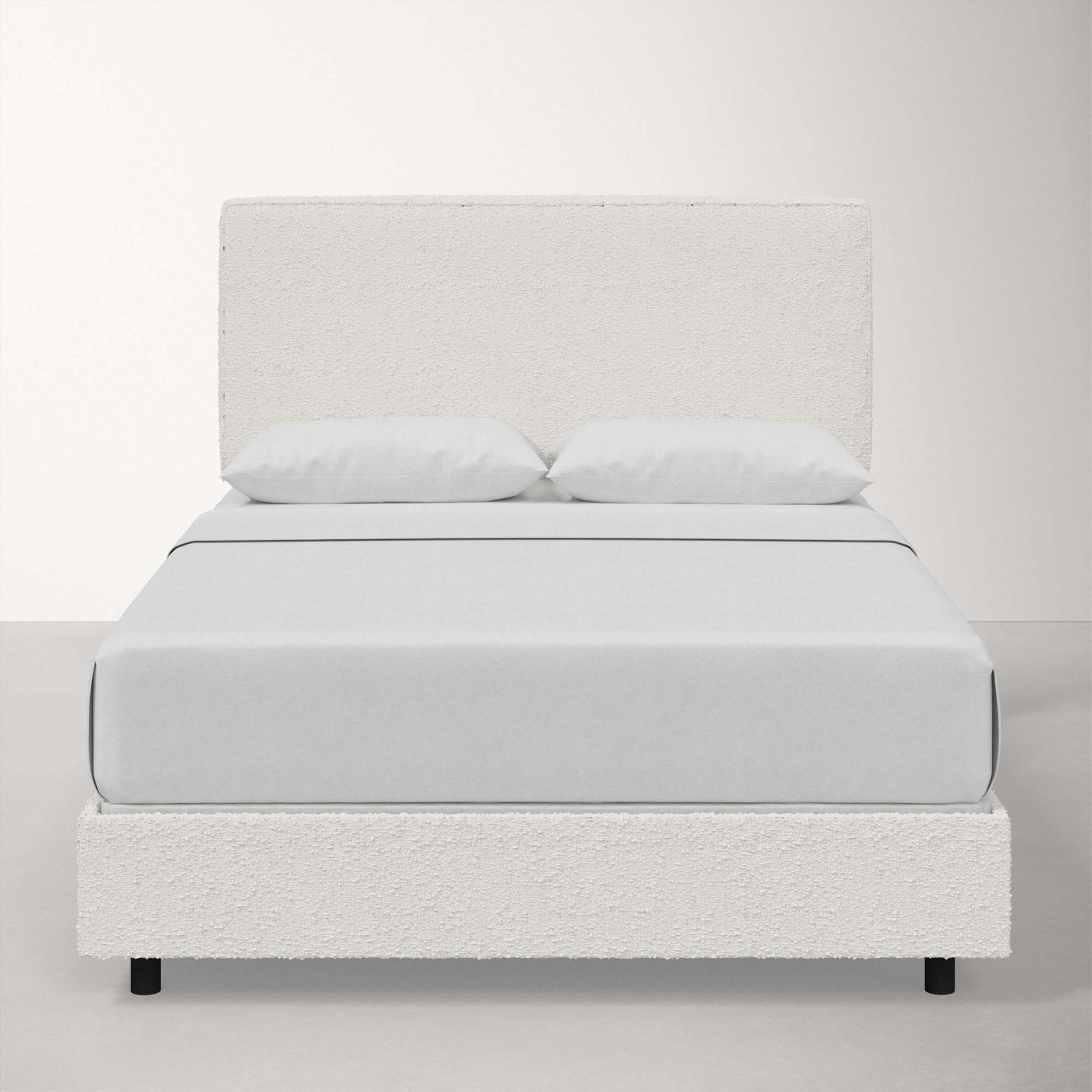 Marquise Upholstered Bed, King, Classic Snow Boucle