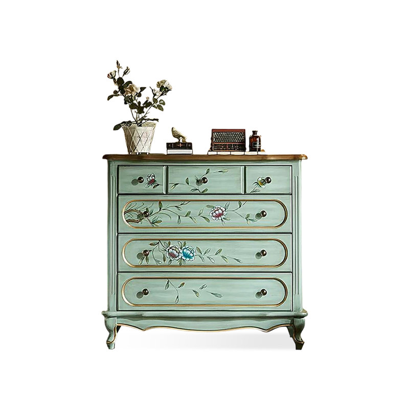 Retro Solid Manufactured Wood Accent Cabinet