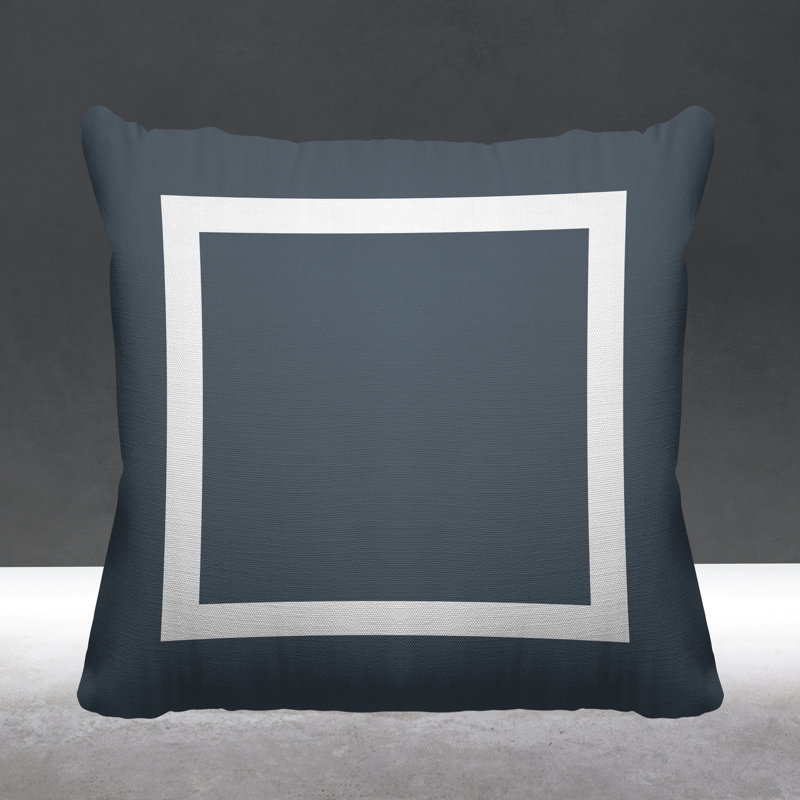 Coussin décoratif intérieur / extérieur Luella, Gris, L 19 po x H 19 po