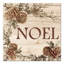 «Rustic Noel», reproduction d'art textuel sur toile tendue