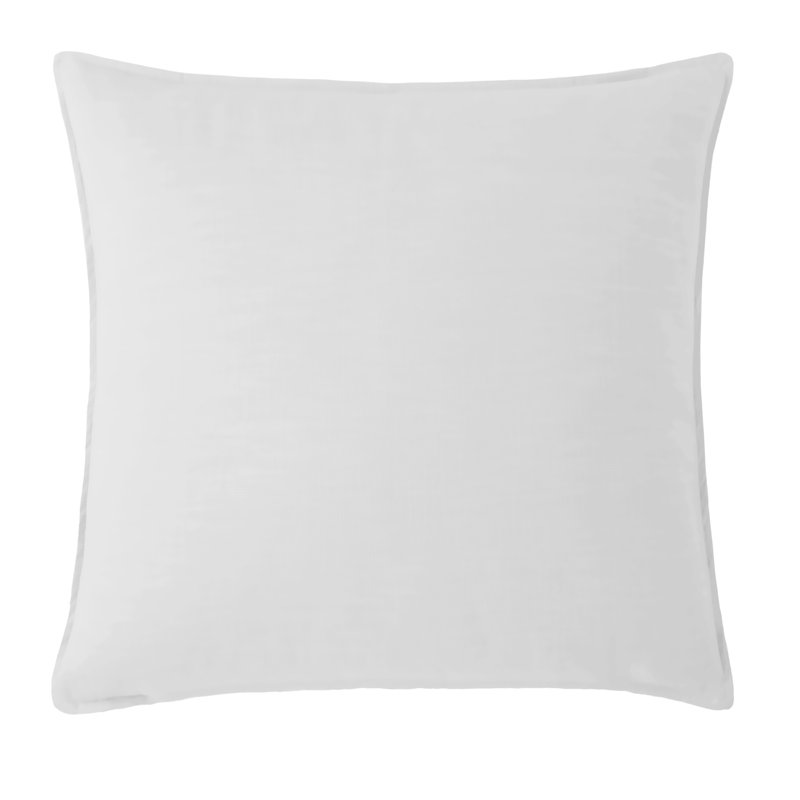 Carter Cotton Throw Pillow, White