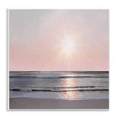 «Peach Sunrise over Beach», art mural par Mike Calascibetta