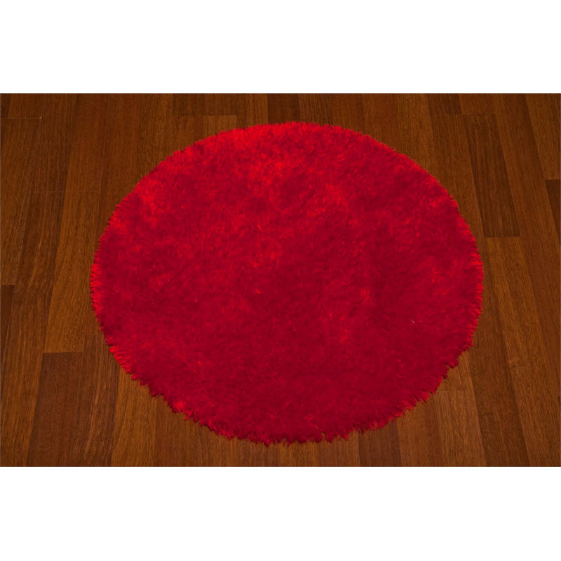 Tapis rond en coton Tulisia, Rond 8 pi 2 po