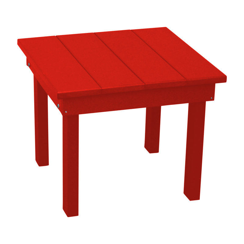 Kramer End Table, Bright Red