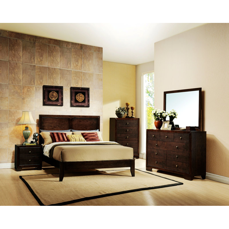 Nala Wood Bed Frame with Headboard