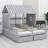 House Platform Beds With Two Drawers, Combination Of 2 Side By Side Beds-1967114144