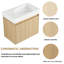 Ensemble de meuble-lavabo simple 23,84 po avec plateau en résine Chimaobi-1536361304