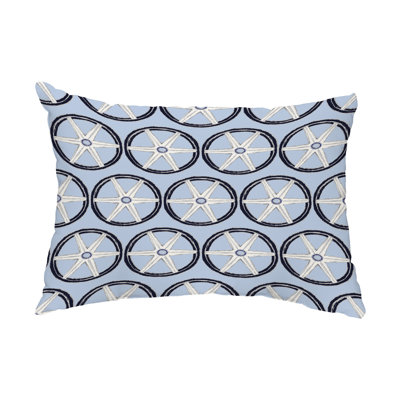 Housse et insert de coussin rectangulaire d'extérieur Nautical Geo Lines