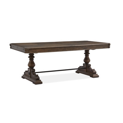 Lauren-Marie Extendable Pine Solid Wood Dining Table