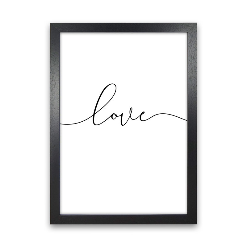 Live - Laugh - Love 3/3 - Print, Black Framed, 84 cm H x 59.4 cm W x 4 cm D