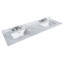 72'' W Double Marble Vanity Top