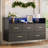 47" Dresser with LED Lights & Charging Station, 5-Drawer Wood Storage Cabinet for Bedroom-162814761